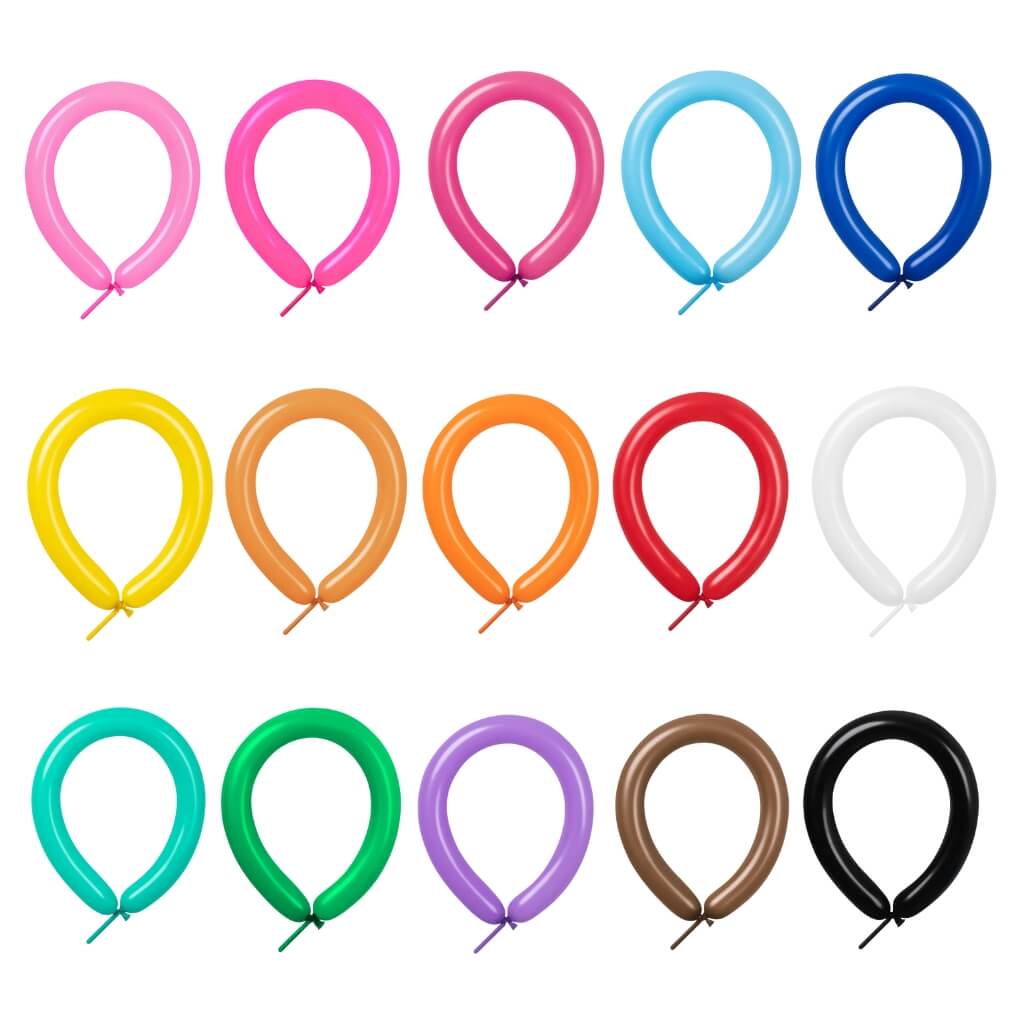 Standard Colour 260q Modelling Long Latex Balloons 10pk party decorations