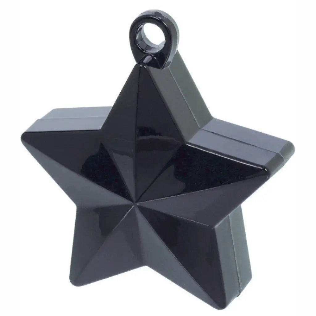 Metallic Black Star Balloon Weight