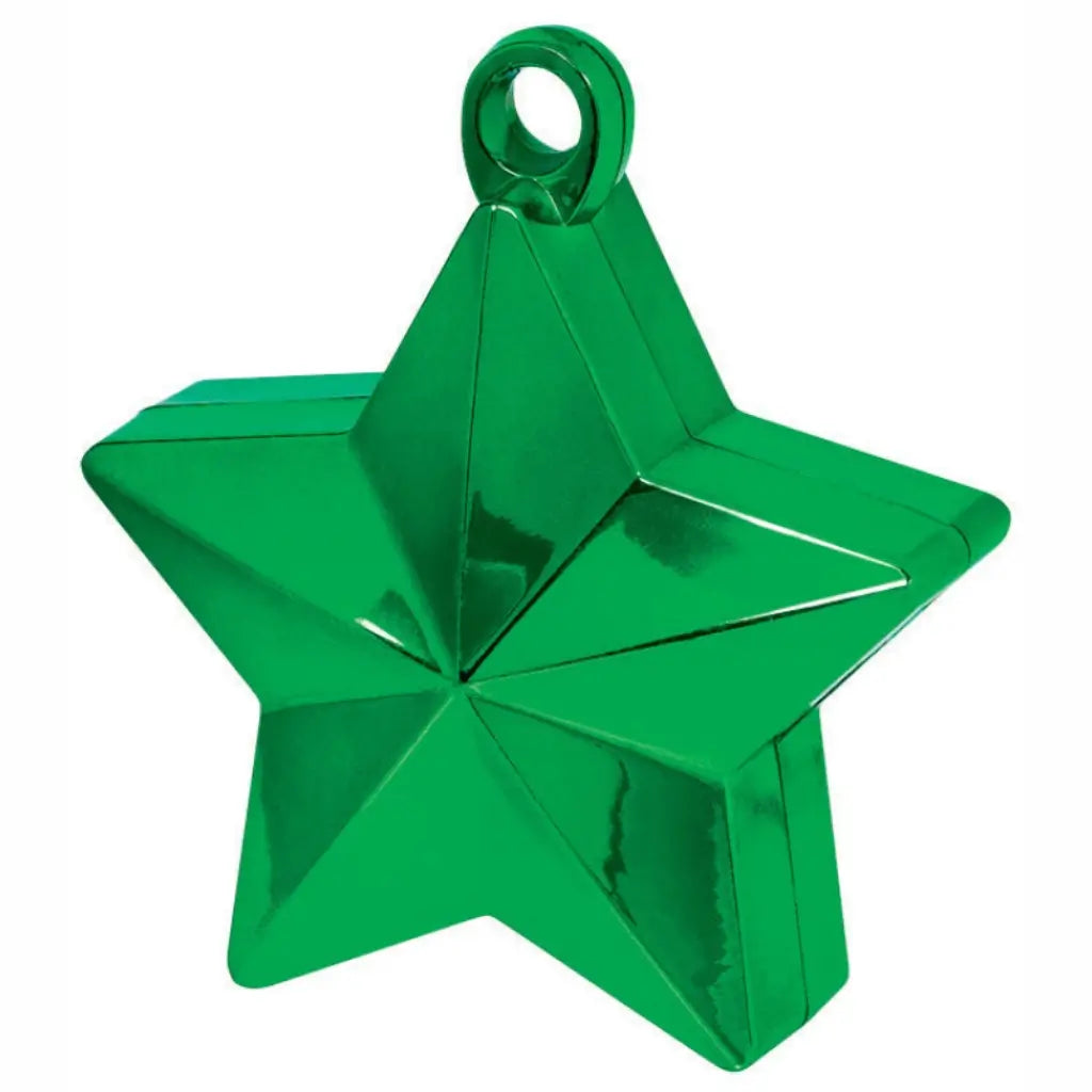 Metallic Green Star Balloon Weight