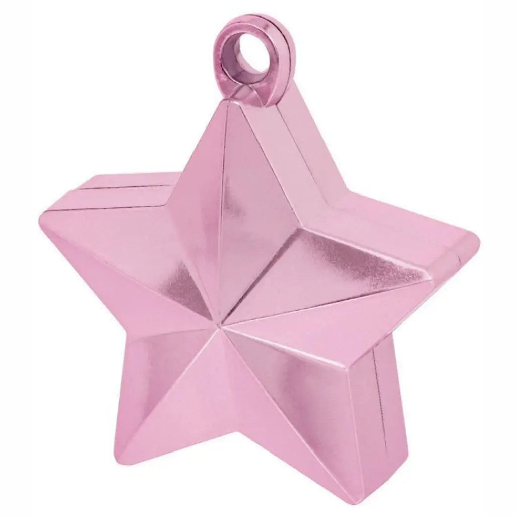 Metallic Pink Star Balloon Weight