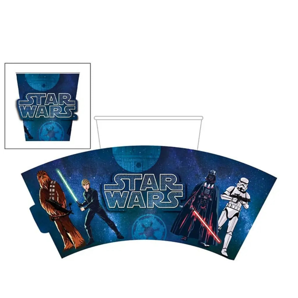 Star Wars paper cup sleeves 8 pack for themed birthday parties