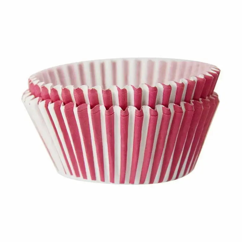 Pink Striped Cupcake Cups 40pk