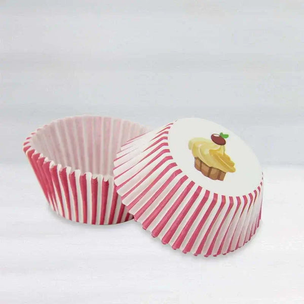 Pink Striped Cupcake Cups 40pk Cupcake Cases Liner Party