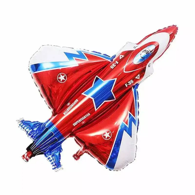 Red Superfighter Jet Shaped Foil Balloon 98cm