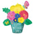 Supershape Happy Mother's Day Pretty Flower Po shaped foil t Balloon