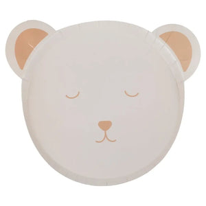 Teddy Bear Baby Shower Paper Plates 8pk