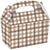Teddy Brown Gingham Treat Boxes 4pk