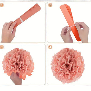 Terracotta Tissue Paper Pom Pom