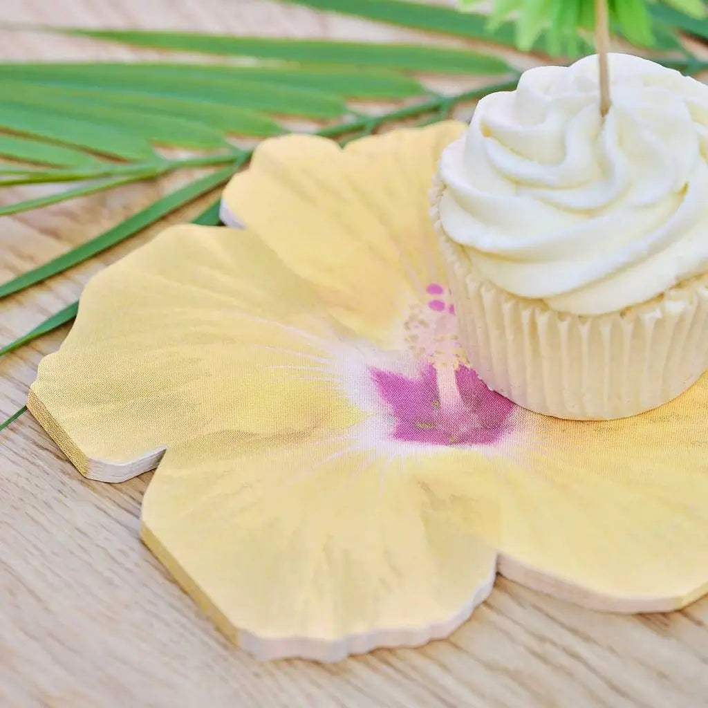 Hawaiian Tiki Tropical Flower Paper Party Napkins 16pk