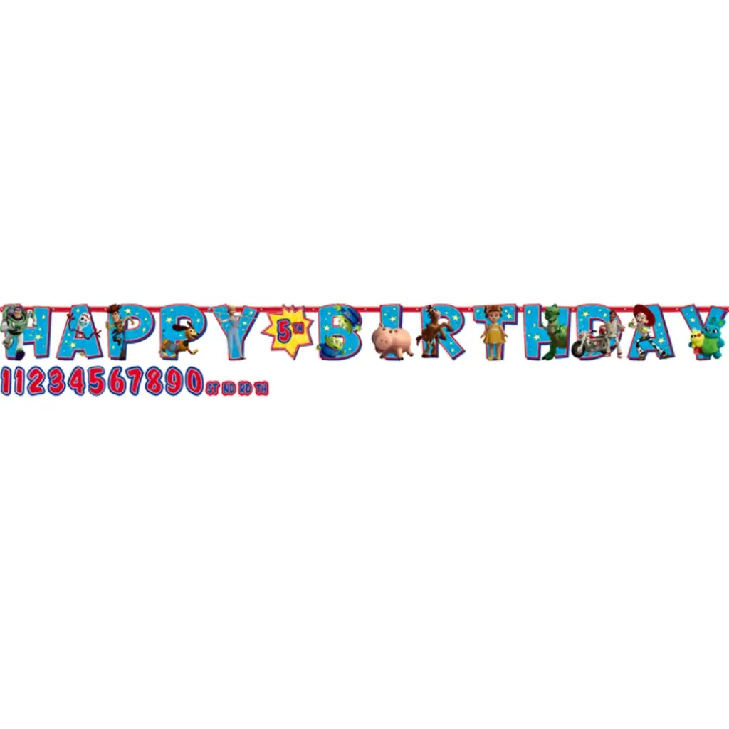 Toy Story add an age birthday banner decoration