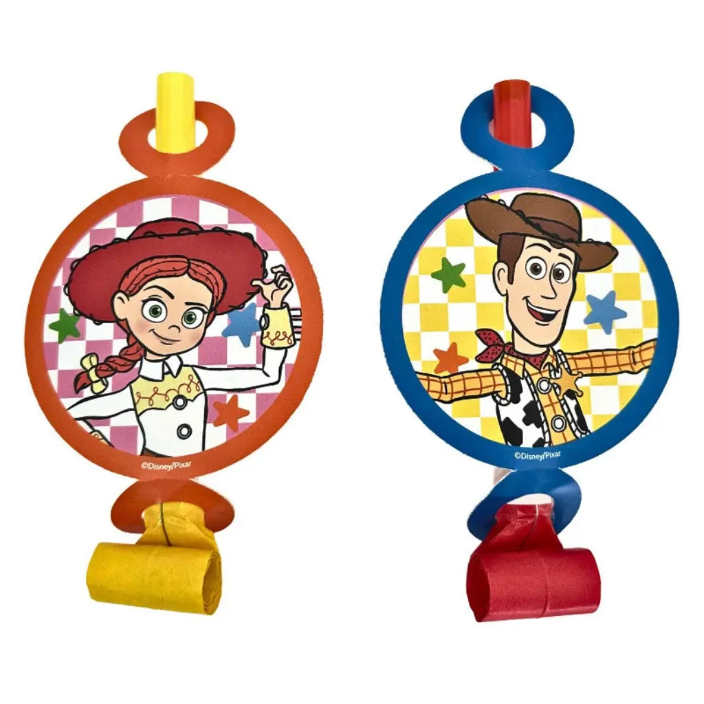Toy Story party blowouts with Woody and Jessie designs