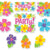 Tropical Hibiscus Party Cutout Wall Decorations 12pk