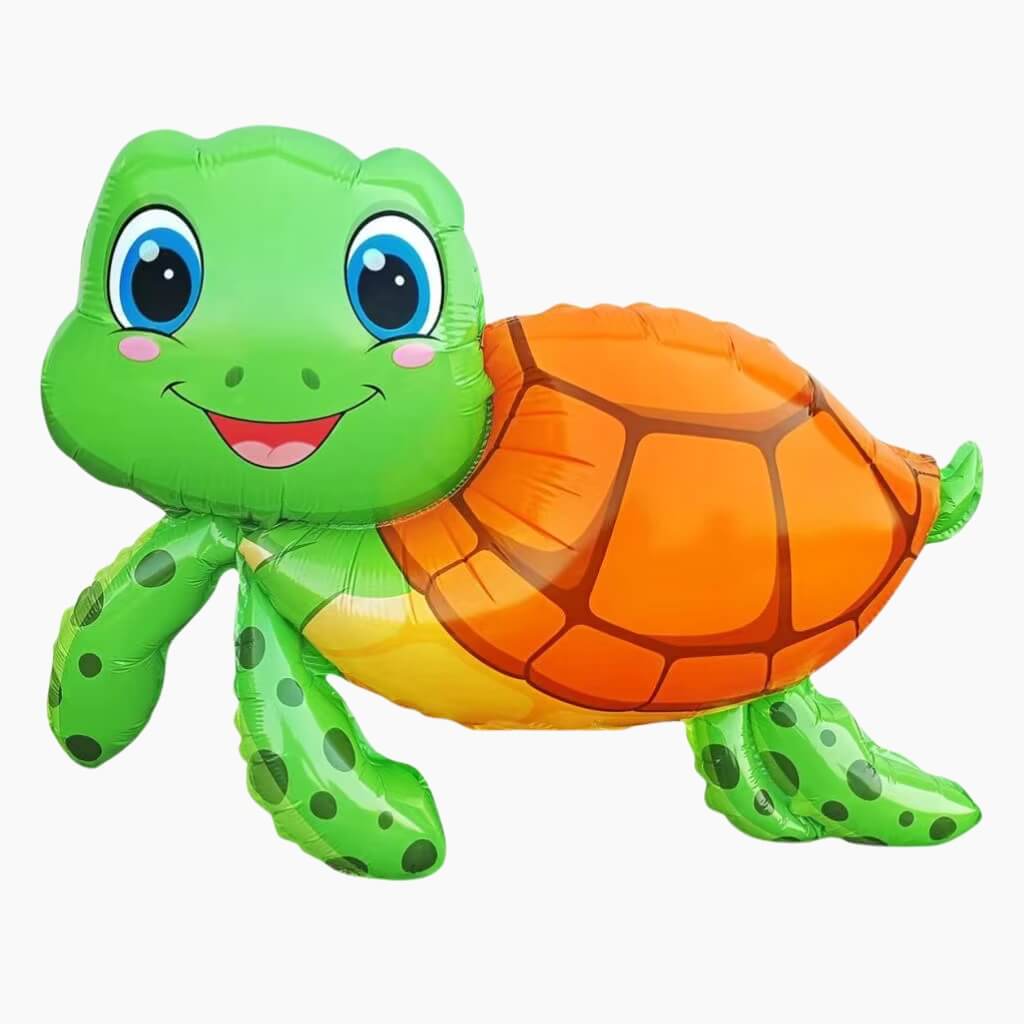 smiling turtle supershape balloon under the sea party
