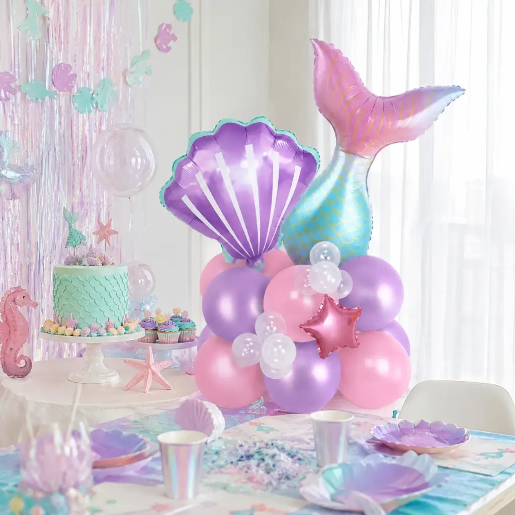 Under the sea pastel balloon decoration set