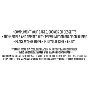 unicorn edible wafter cupcake toppers instructions