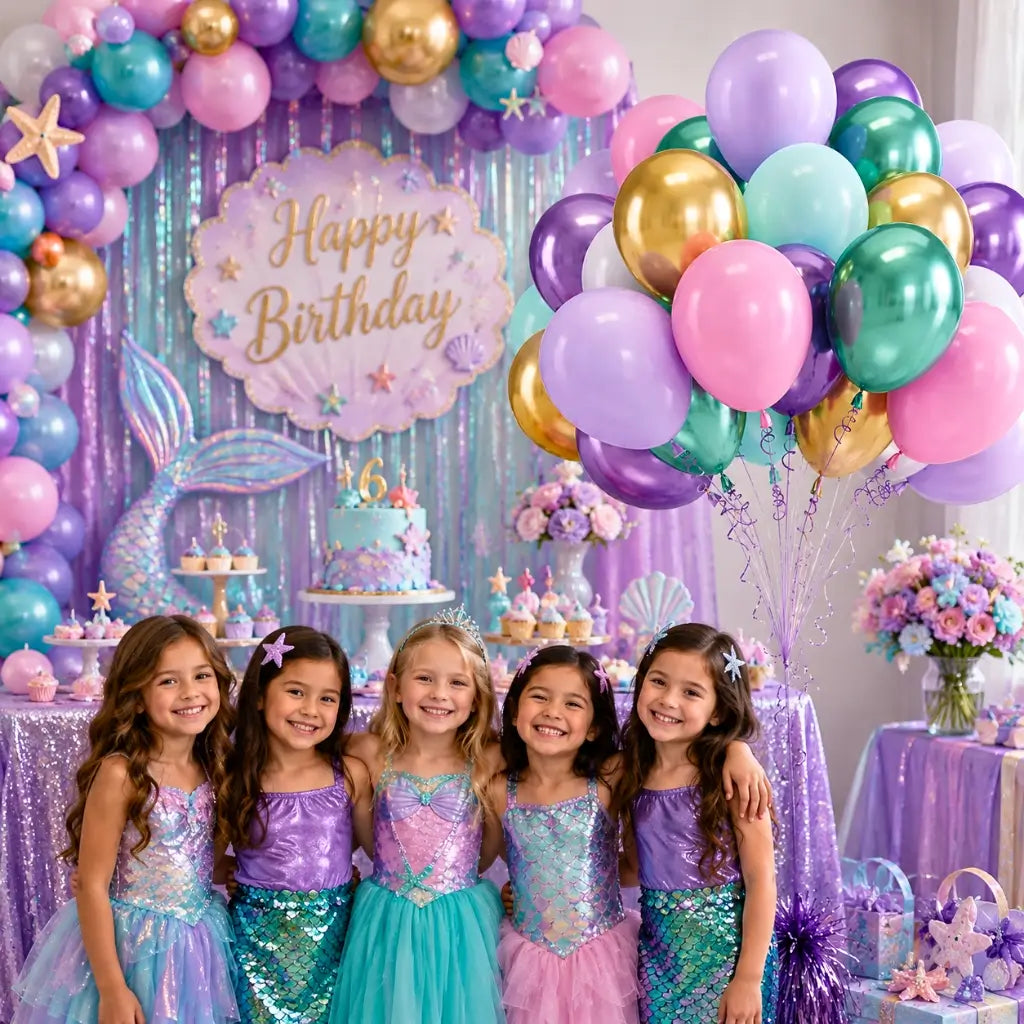 Macaron pastel balloon set