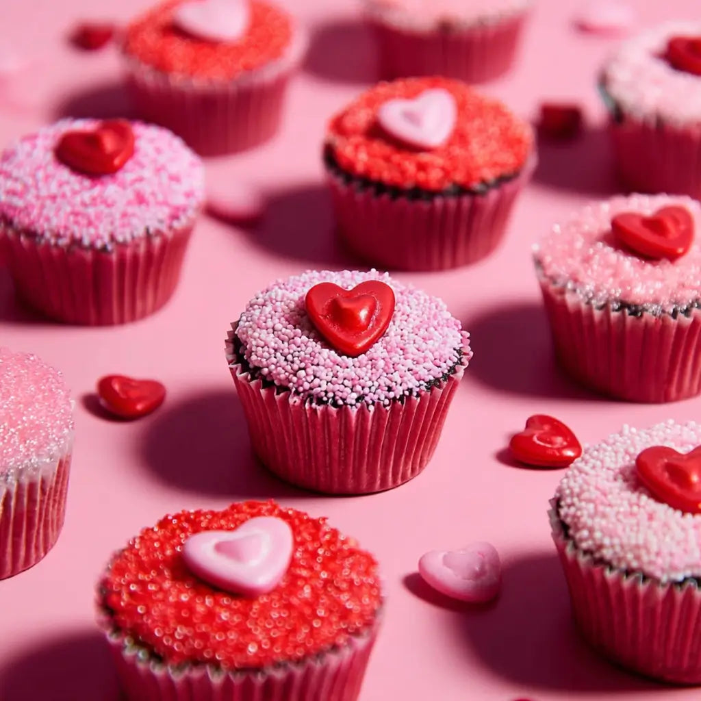 Valentine cake decorations heart sprinkles