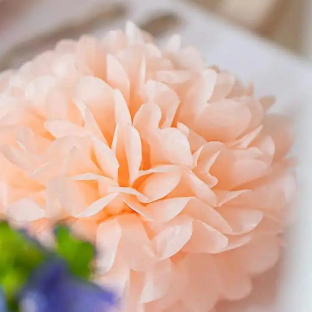 Vintage Peach Tissue Paper Pom Pom