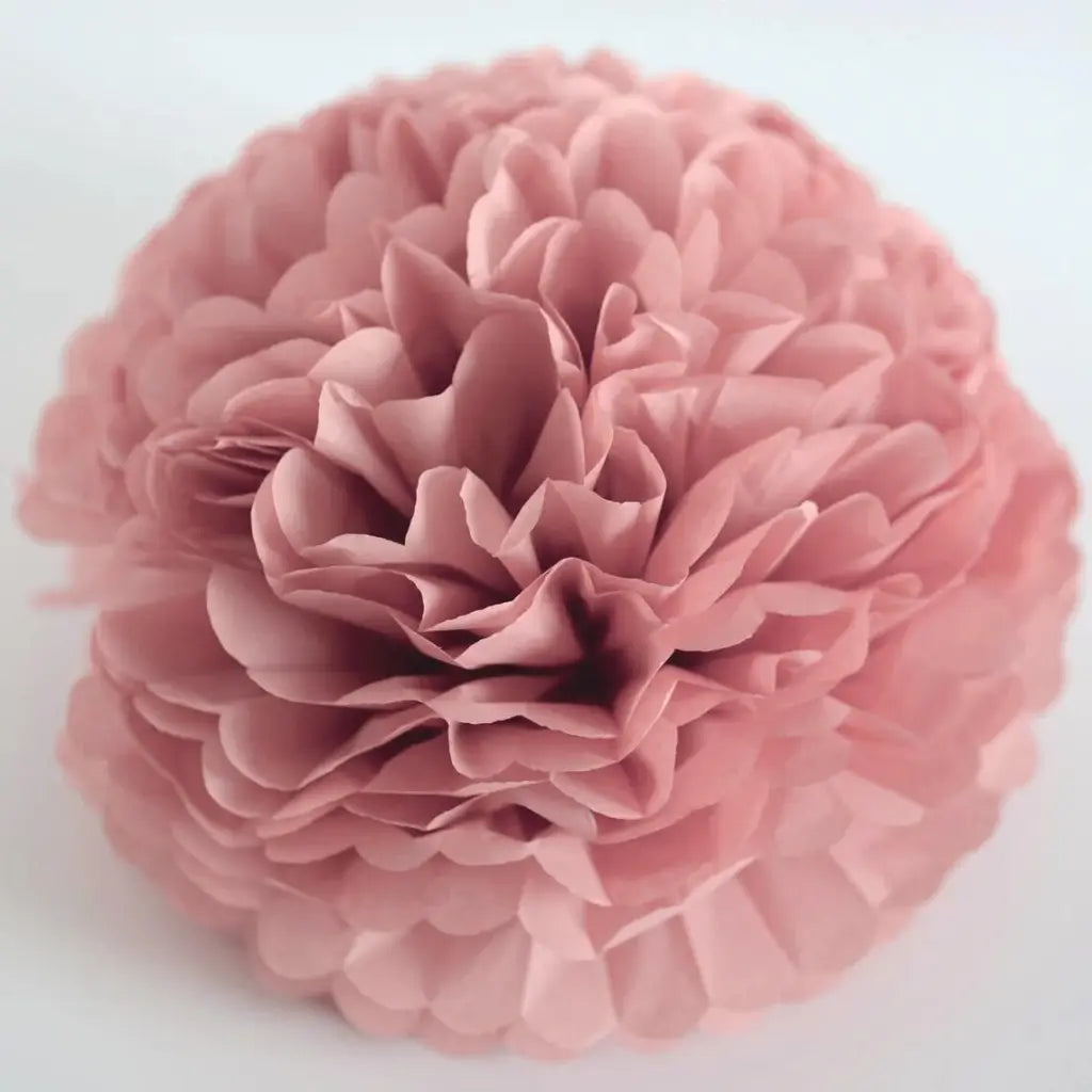 Vintage Rose Tissue Paper Pom Pom