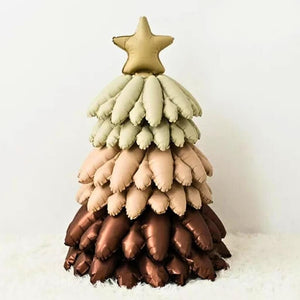 Vintage retro Christmas tree balloon 3D air-filled freestanding decoration
