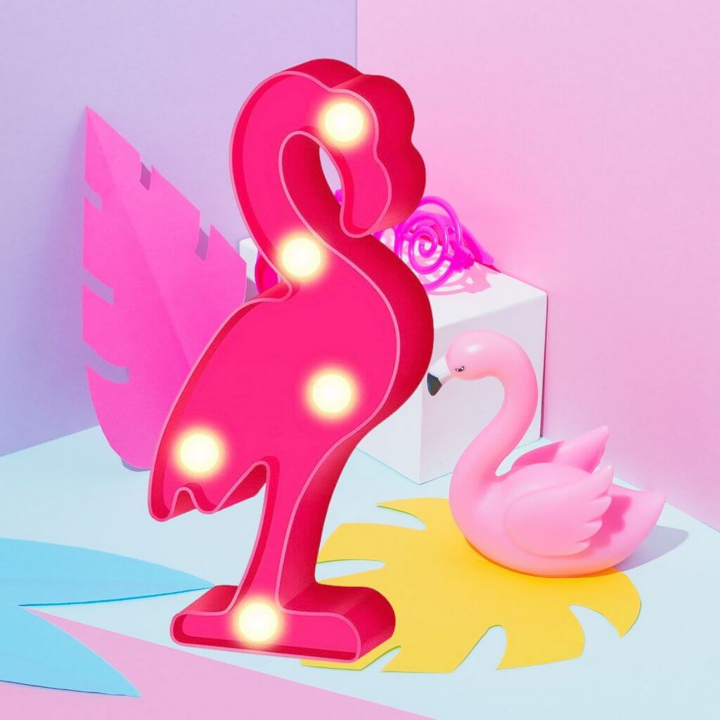 Hot Pink Flamingo LED Light