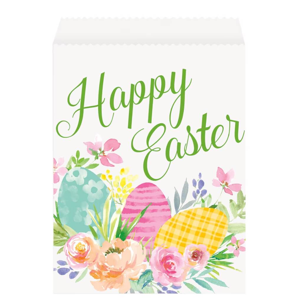 Watercolour Easter Paper Treat Bags 8pk
