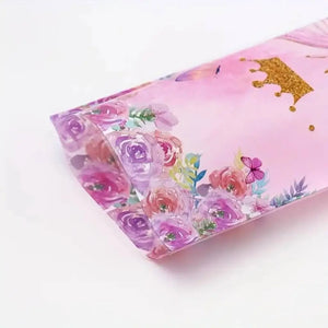 Watercolour Pink Floral Butterfly Loot Bags 10pk