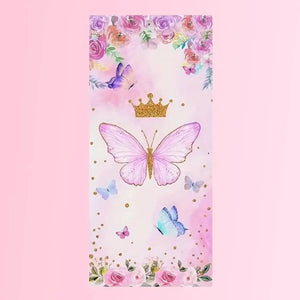 Watercolour Pink Floral Butterfly Loot Bags 10pk