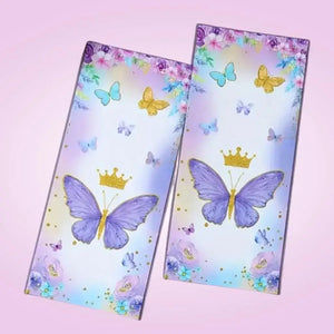 Watercolour Purple Floral Butterfly Loot Bags 10pk