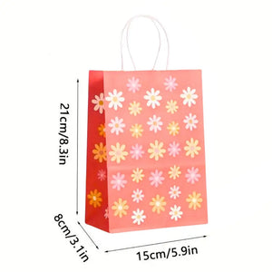 Watermelon Red Sweet Daisy Party Bags 5pk