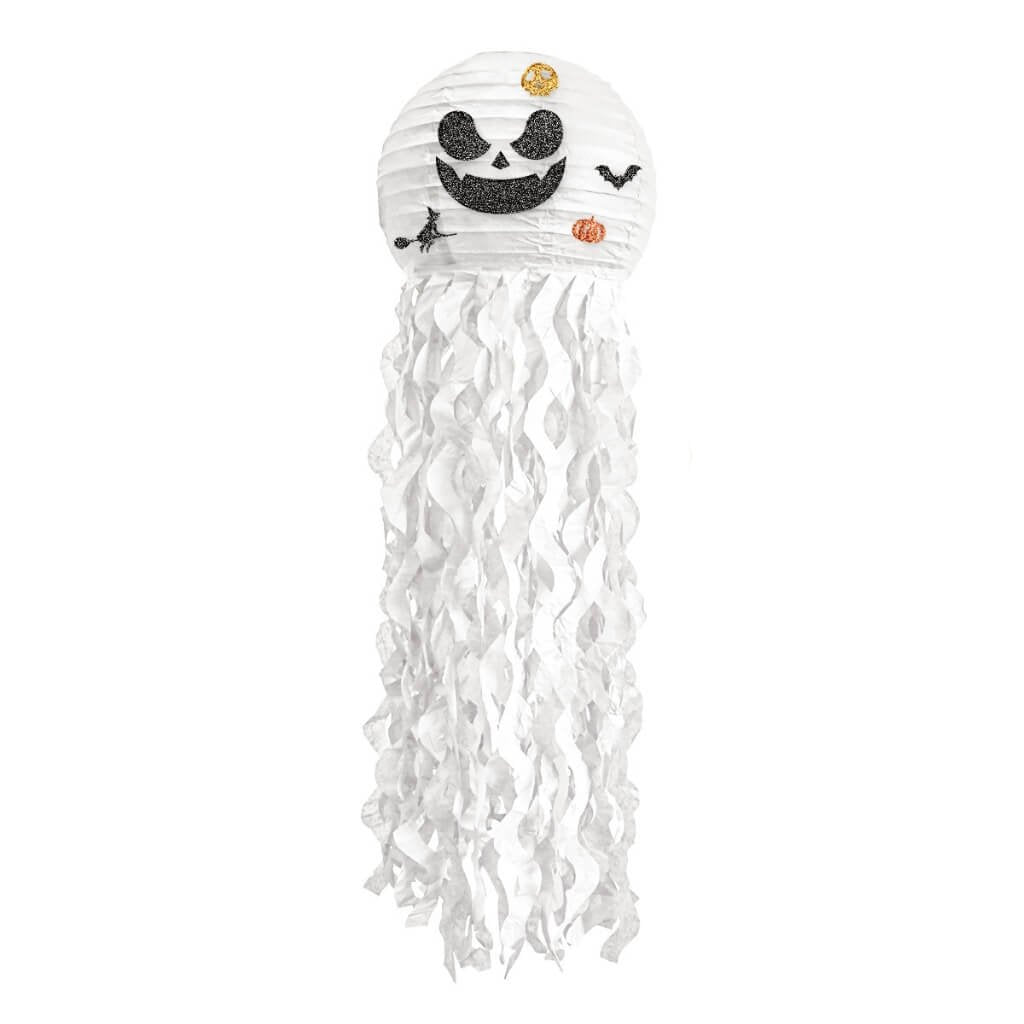 Large White Creepy Ghost with Tassels Halloween Lantern party decorations