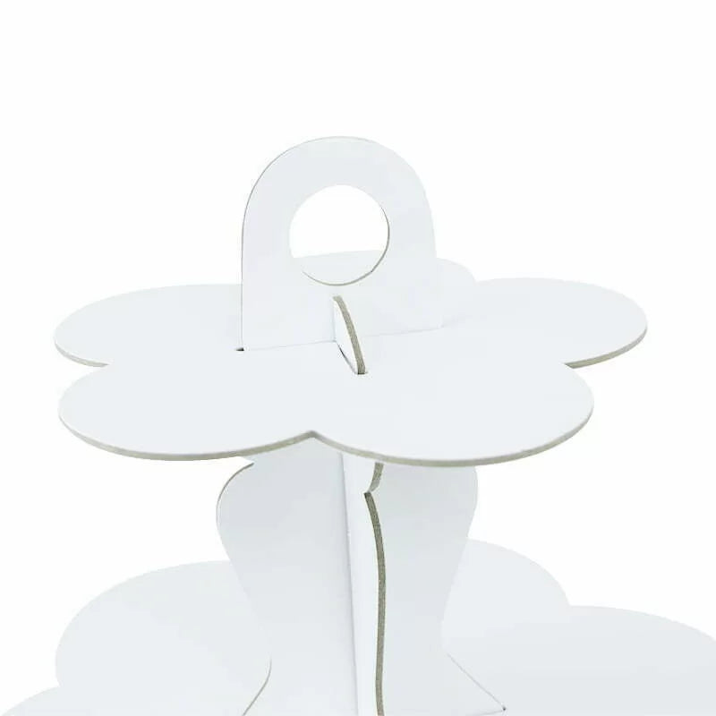White 3 Tier Cupcake Stand