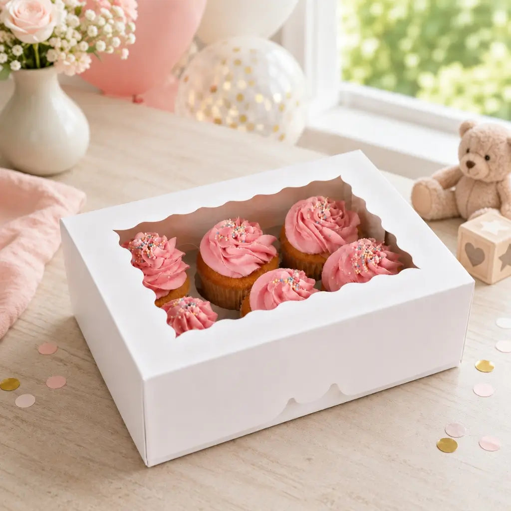 Cake Craft 6 hole cupcake presentation box.
