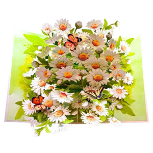 Butterfly and daisy 3D flower card