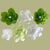 White Green Crepe Paper Peony Flower Arrangements 14pk