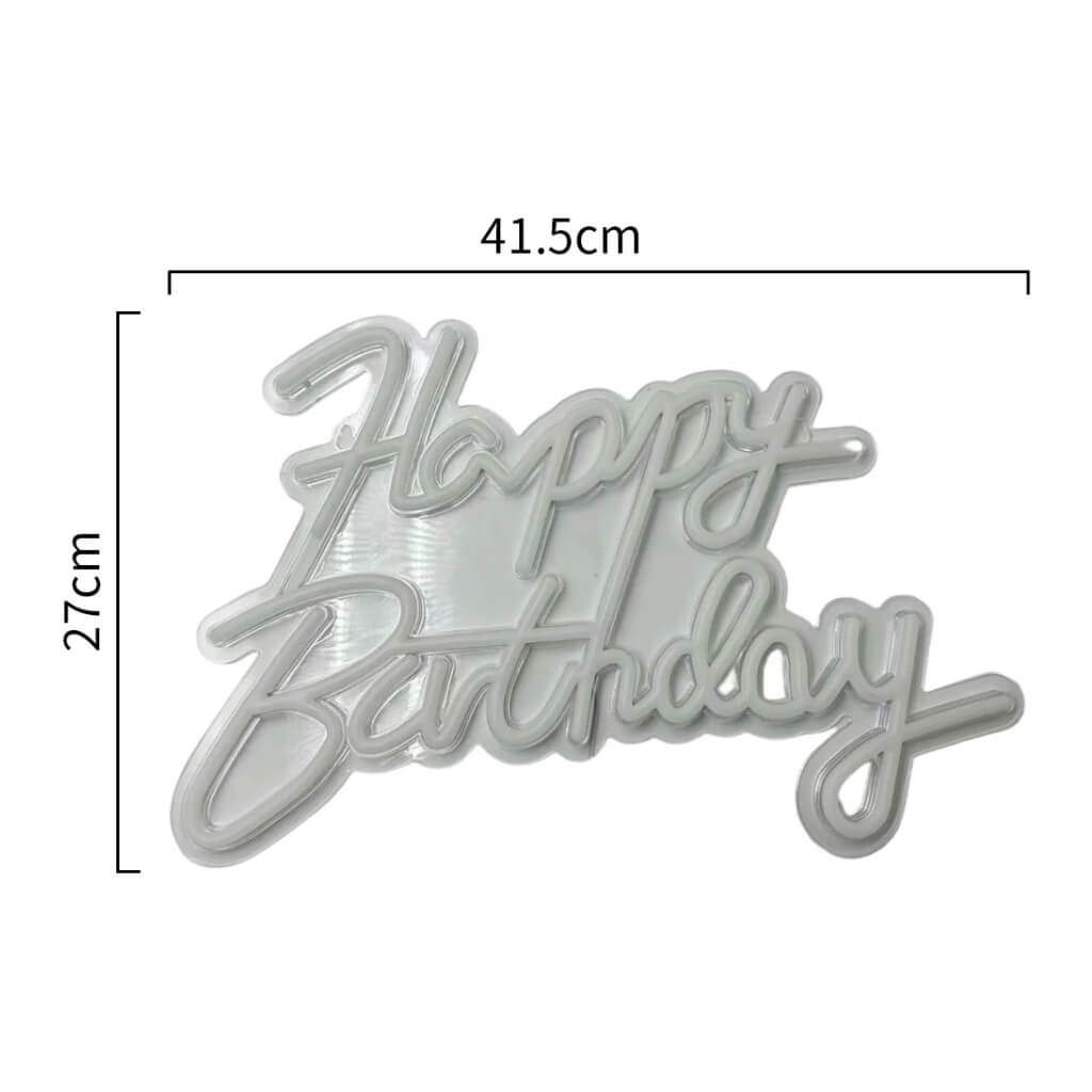 USB powered Happy Birthday neon light sign dimensions