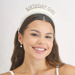 Pearl Birthday Girl Headband