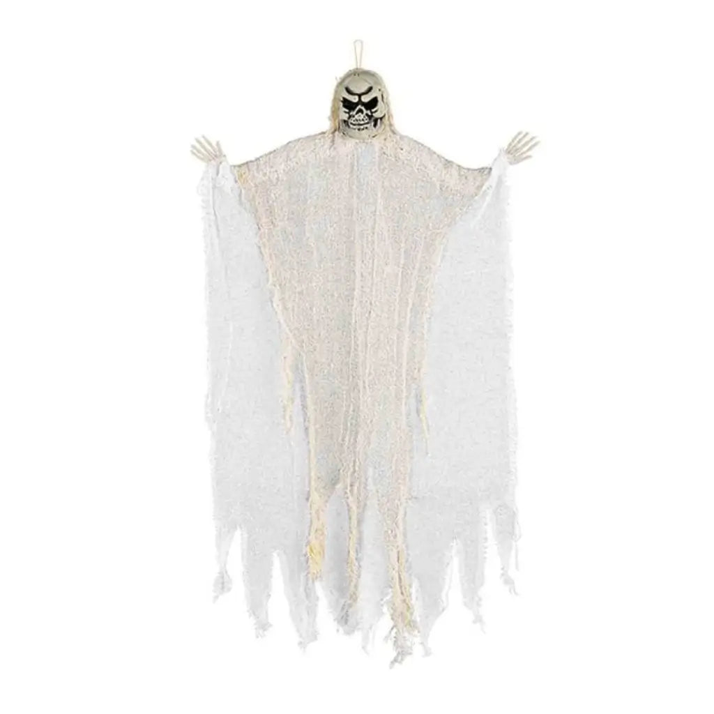 61cm white Reaper hanging Halloween decoration with tattered robes
