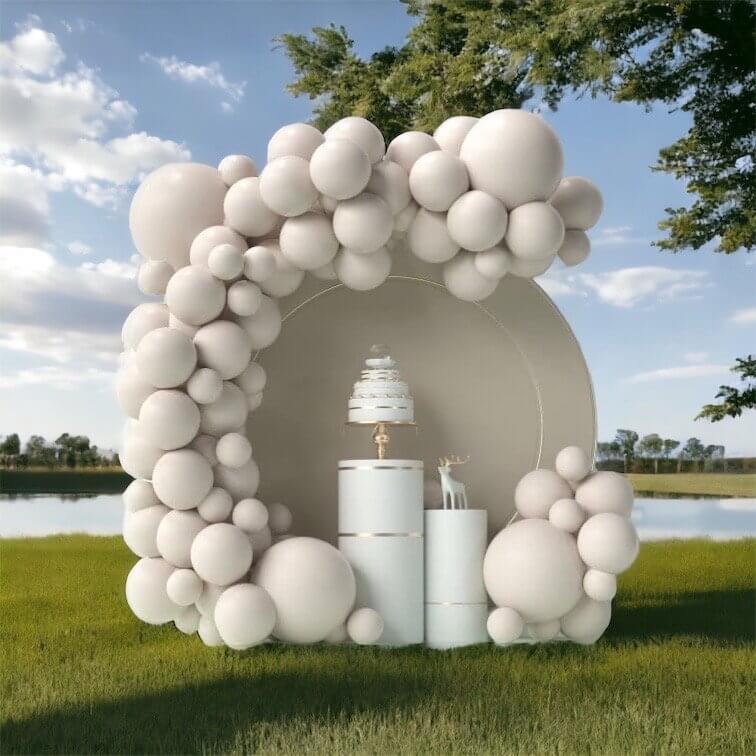 Balloon Garland DIY Kit 86pcs - White Sand - Baby Shower Wedding Bridal Shower party decorations