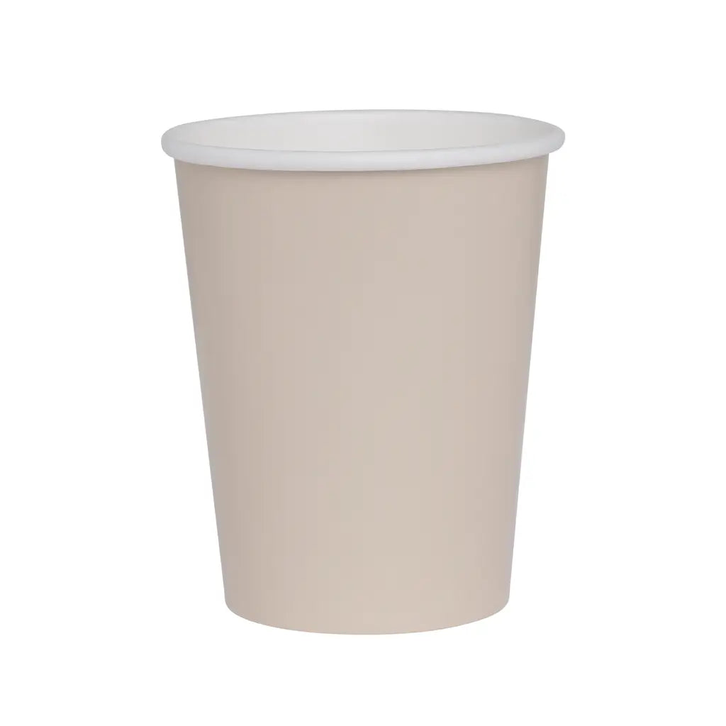 White Sand Paper Cups 260ml 20pk