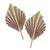 White Sand Paper Palm Leaf Fans 15cm 2pk