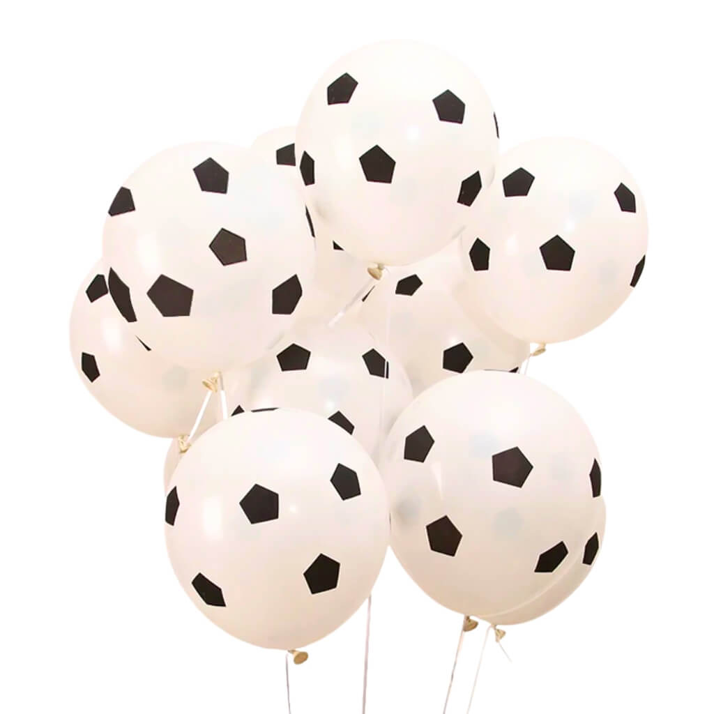 Soccer ball print latex balloons for birthday party