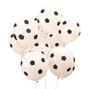 Soccer ball print latex balloons for birthday party