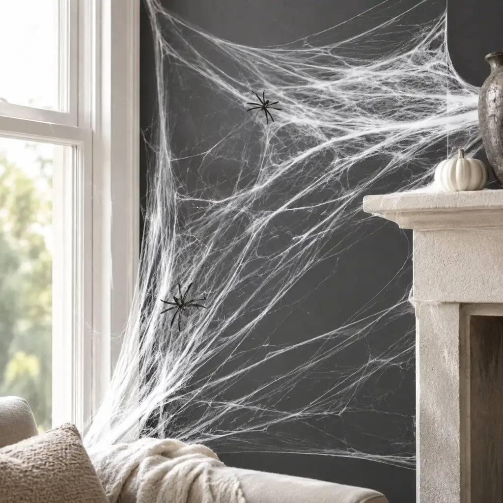 White Stretch Spiderweb 60g