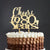 Wooden 'Cheers to 80 Years!' Birthday Cake Topper