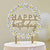 Wooden Ditsy daisy Happy Birthday Cake Topper with Daisies