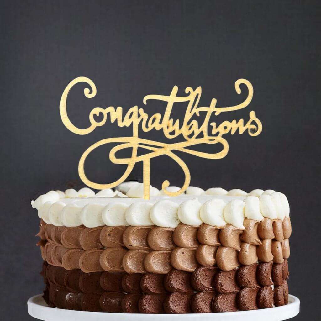 Congrats Cake Topper - CONGCT005 – Cake Toppers India