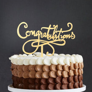 Online Party Supplies Australia laser cut wooden congratulations cake topper