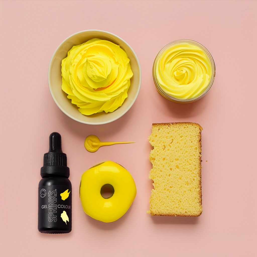 Sprinks lemon gel food colouring 15ml bottle