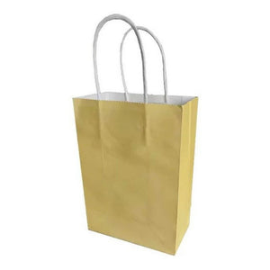 Yellow Paper Gift Bags 4pk